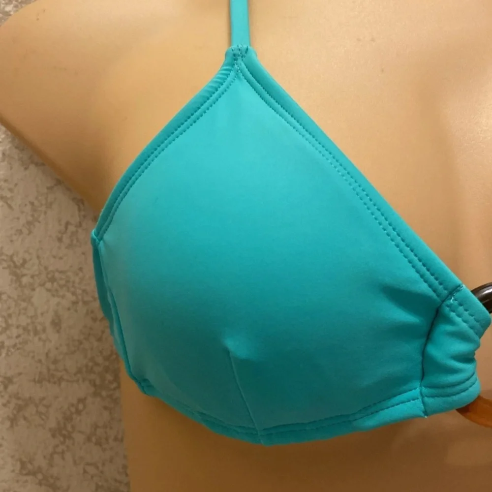 No Boundaries Seafoam Bikini with Floral Black Bottom
